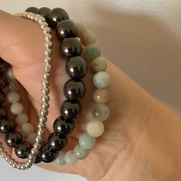 Crystal bracelet stack. - Picture 4 of 4